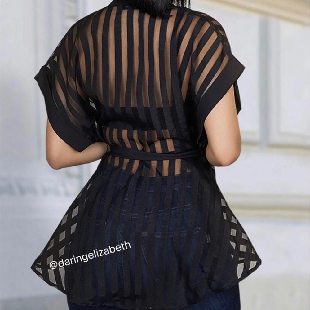 Black Sheer Blouse